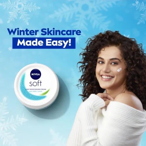 Nivea cream & soft 2 pcs set.
