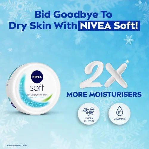 Nivea cream & soft 2 pcs set.