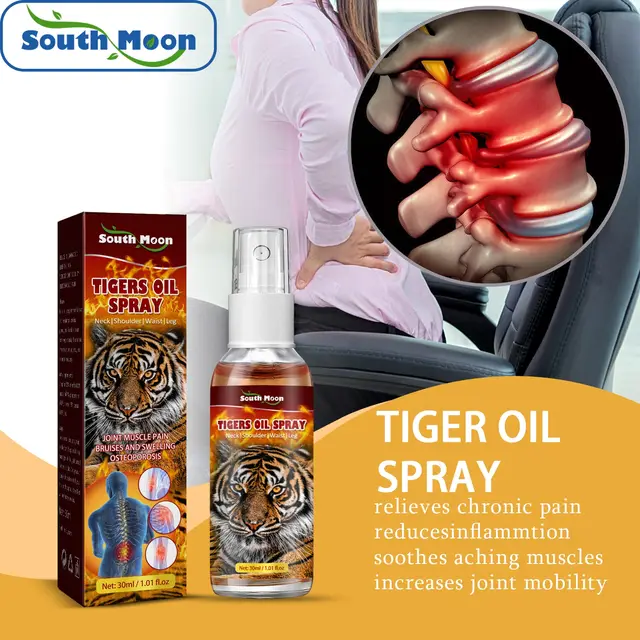 Tiger oil spray.