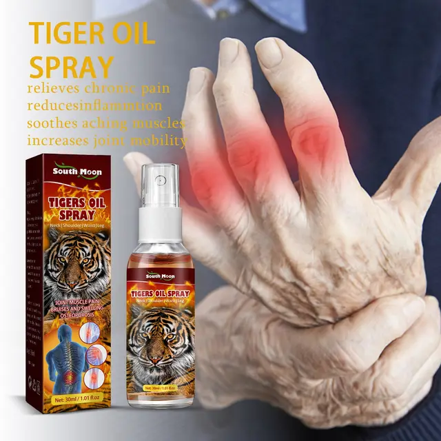 Tiger oil spray.
