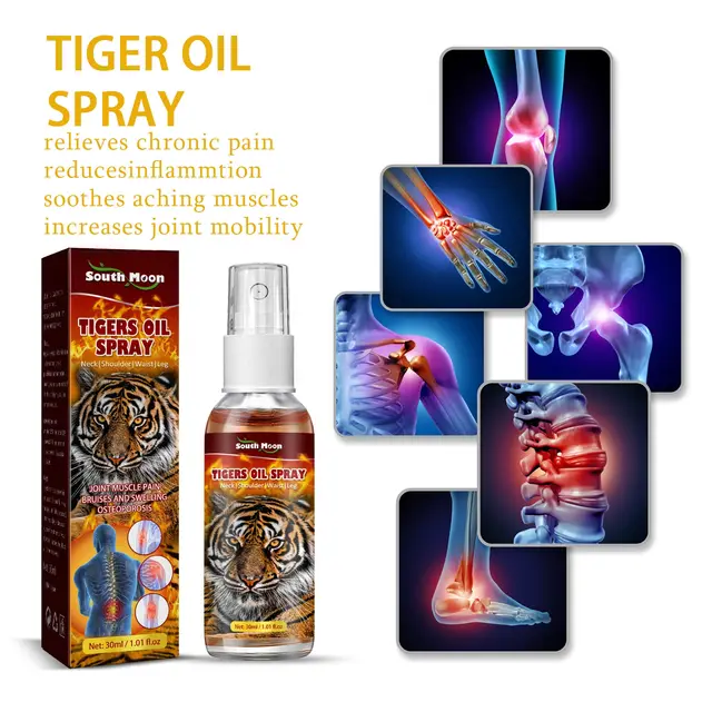 Tiger oil spray.