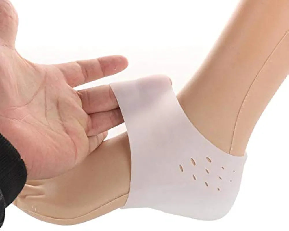 Random Delivery Silicone Heel Pads, Socks & Moisturizing Foot Cover For Heel Protection From Abrasion And Friction(2 pcs set)