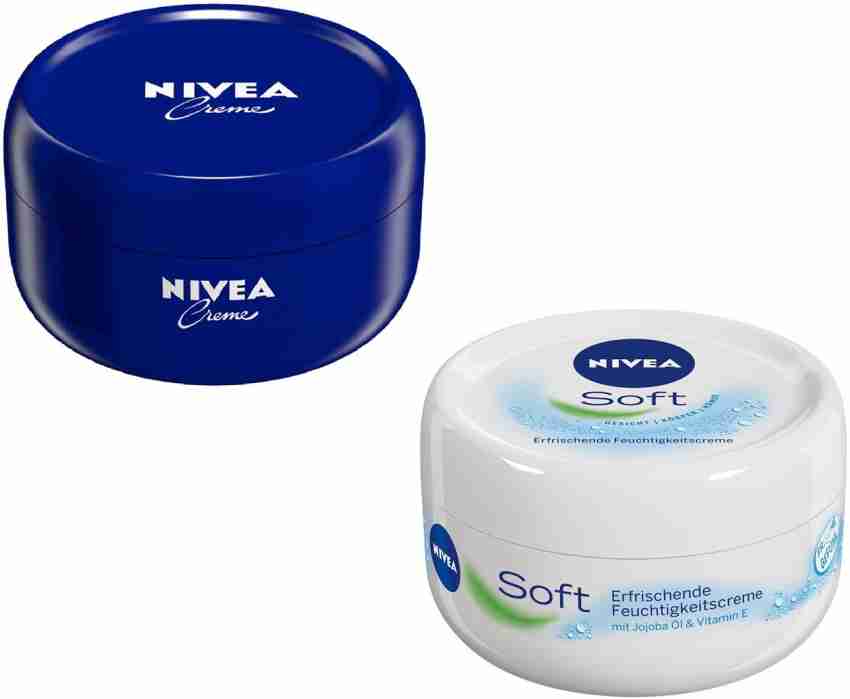 Nivea cream & soft 2 pcs set.