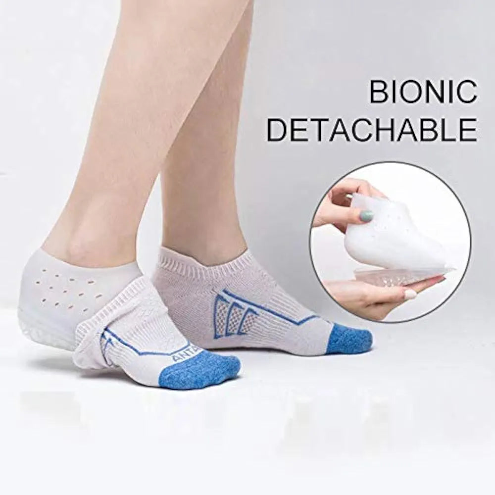 Random Delivery Silicone Heel Pads, Socks & Moisturizing Foot Cover For Heel Protection From Abrasion And Friction(2 pcs set)