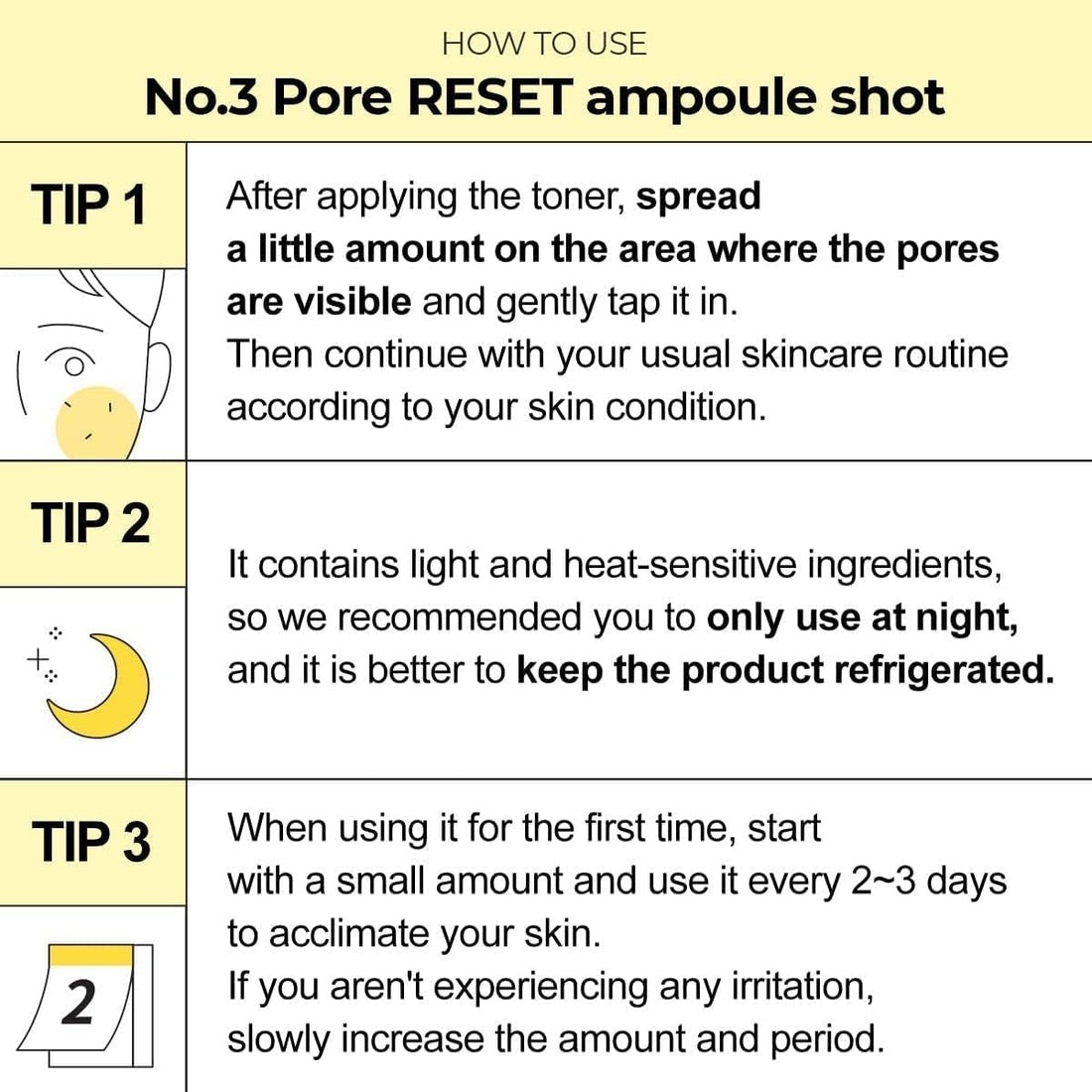 Numbuzin No.3 Pore Reset Ampoule Shot