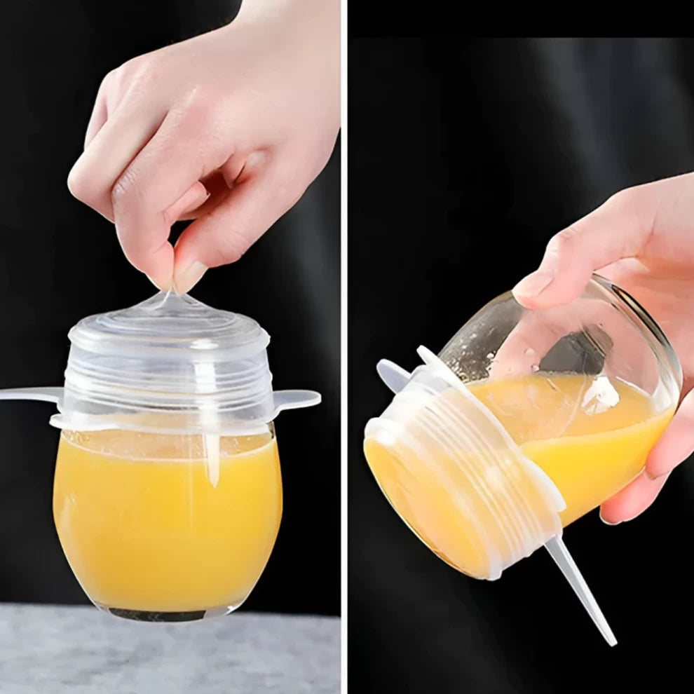 Silicone Stretch Lids тАУ Reusable Food Covers тАУ 6 Pack