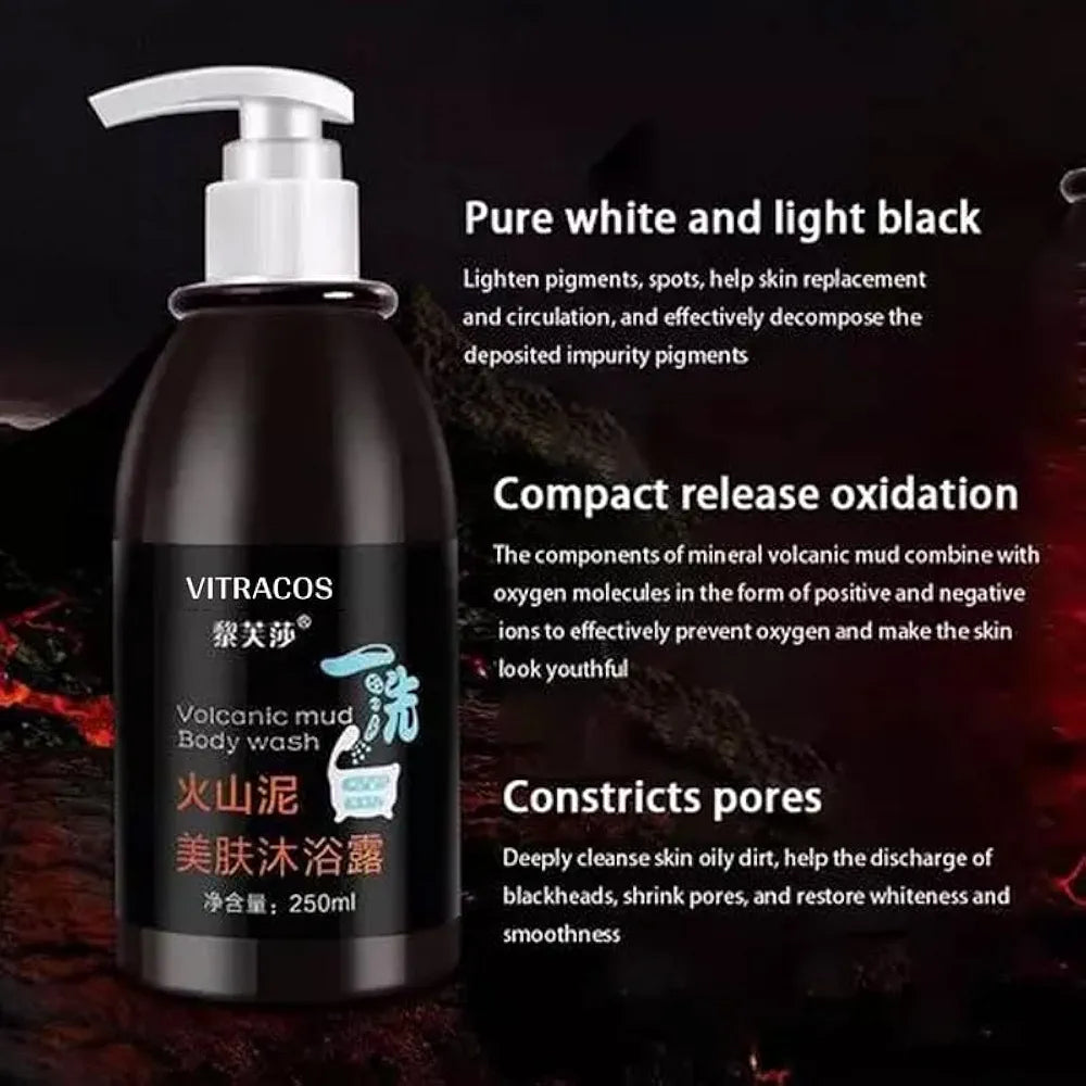 Volcanic mud body wash 250 ml.