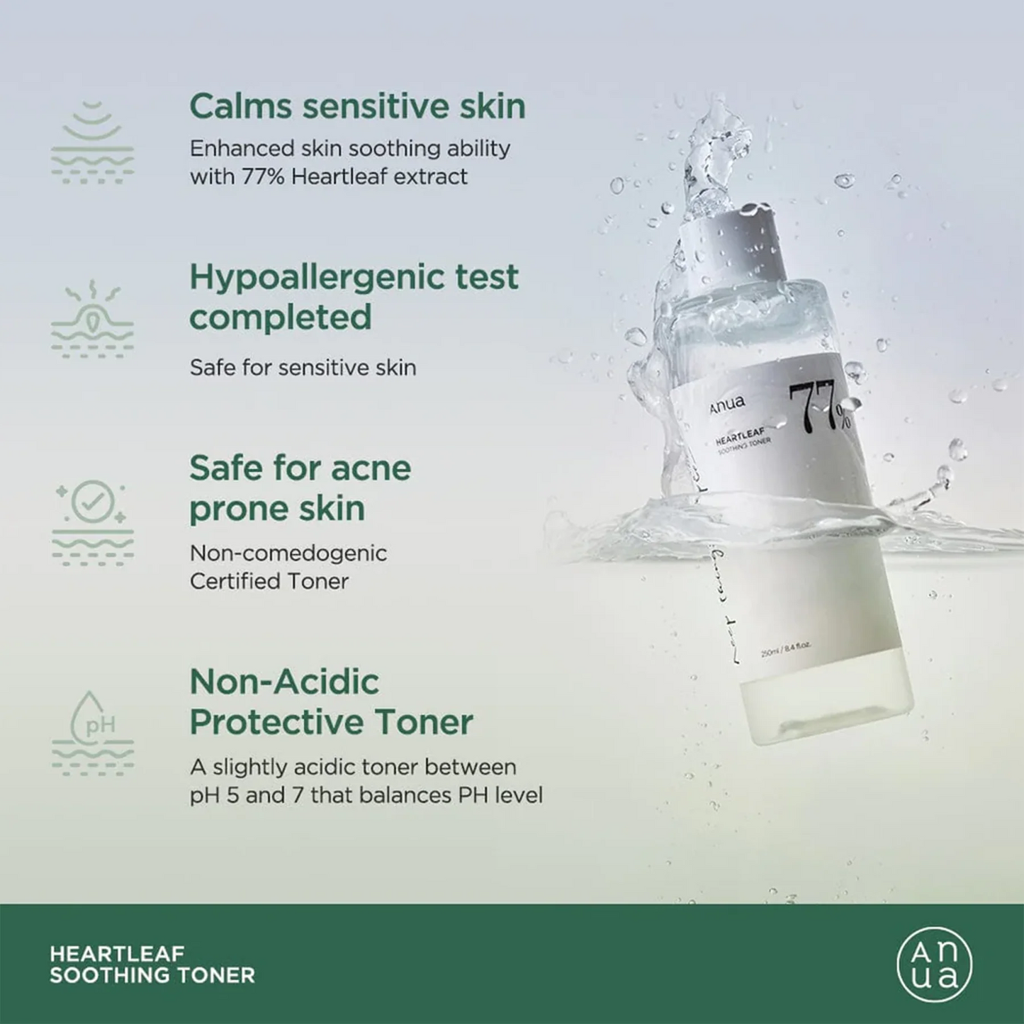 Anua Heartleaf 77% Soothing Toner - (250ml)
