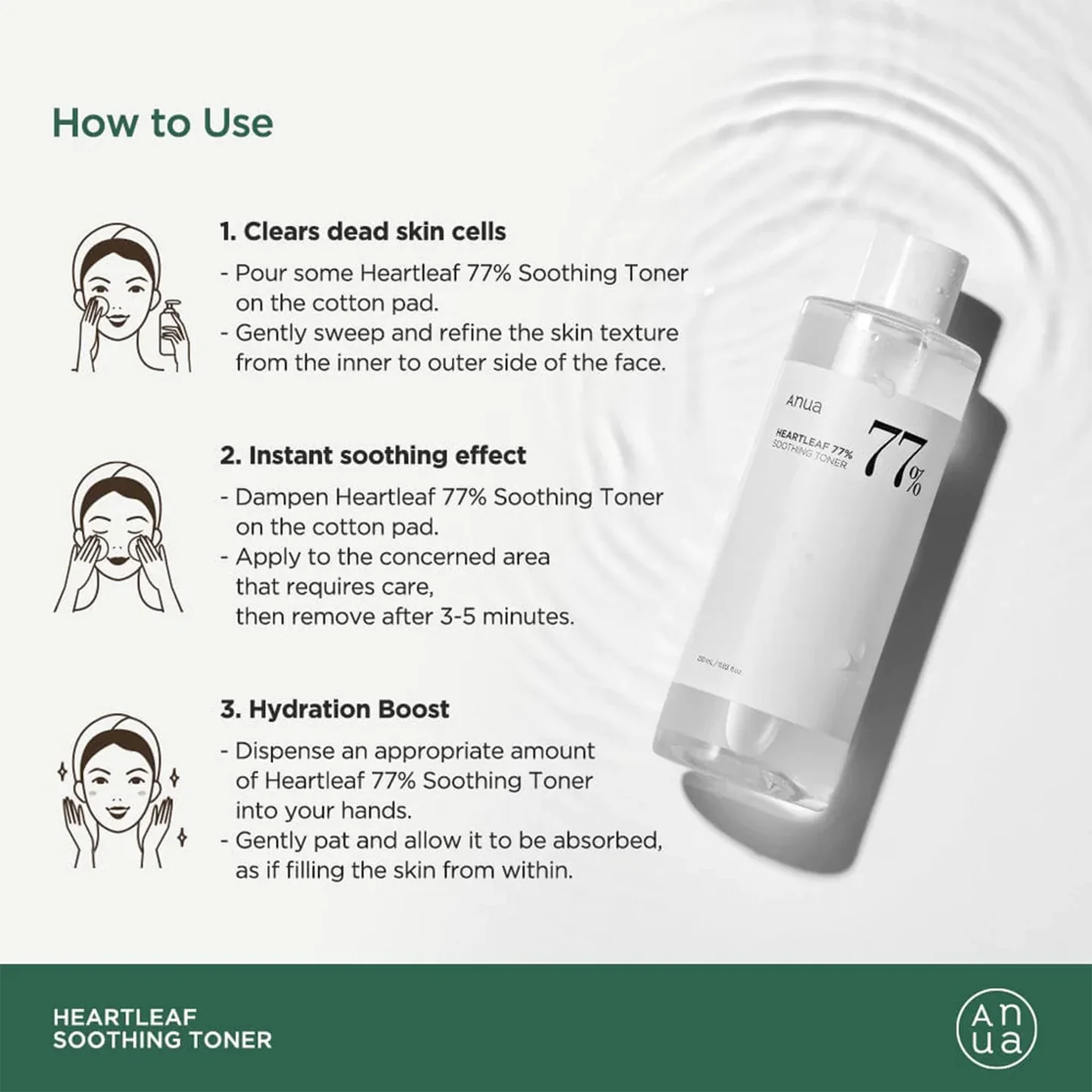 Anua Heartleaf 77% Soothing Toner - (250ml)