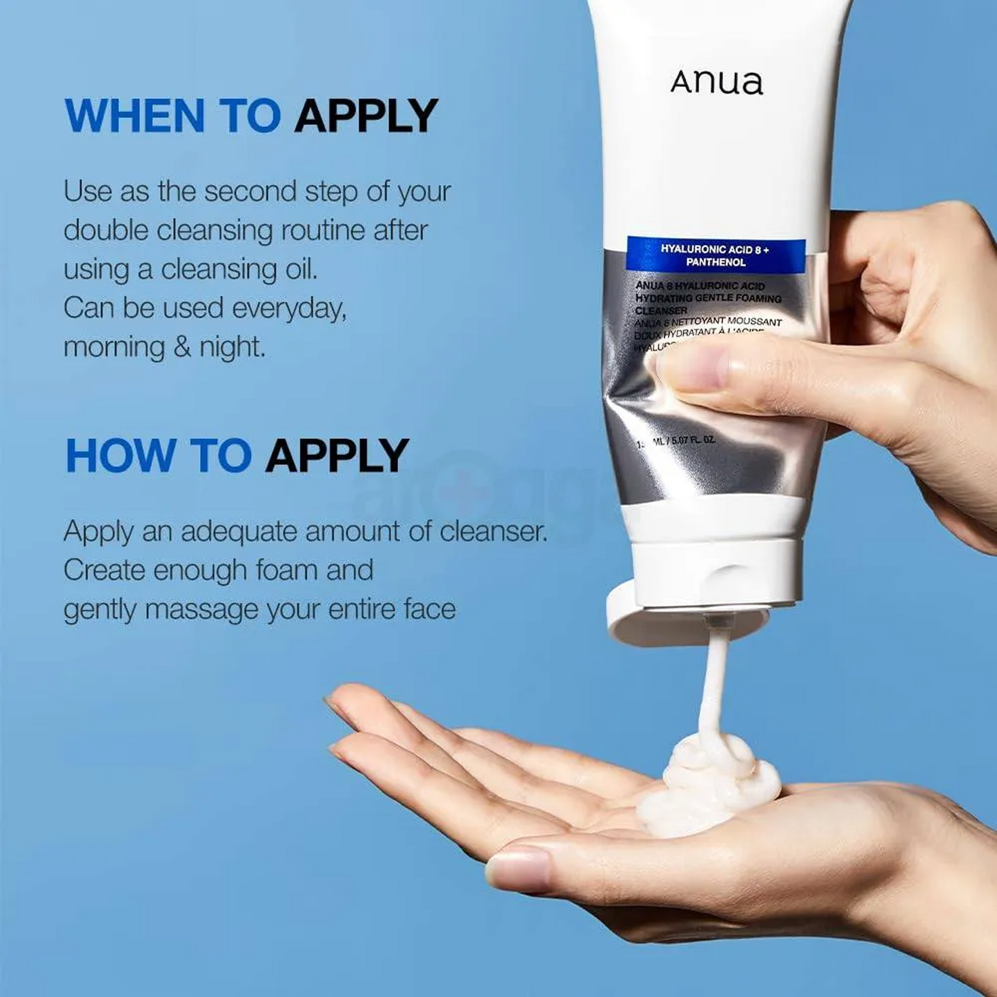 Anua 8 Hyaluronic Acid Hydrating Gentle Foaming Cleanser - 150ml