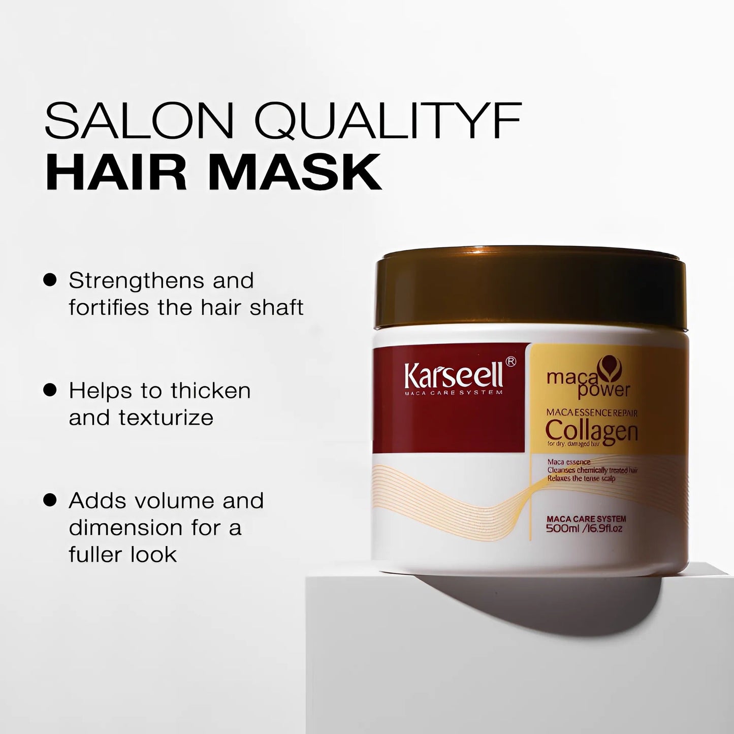 Karseell Collagen Deep Repair Conditioning Argan Oil Collagen Hair Mask - 500ml