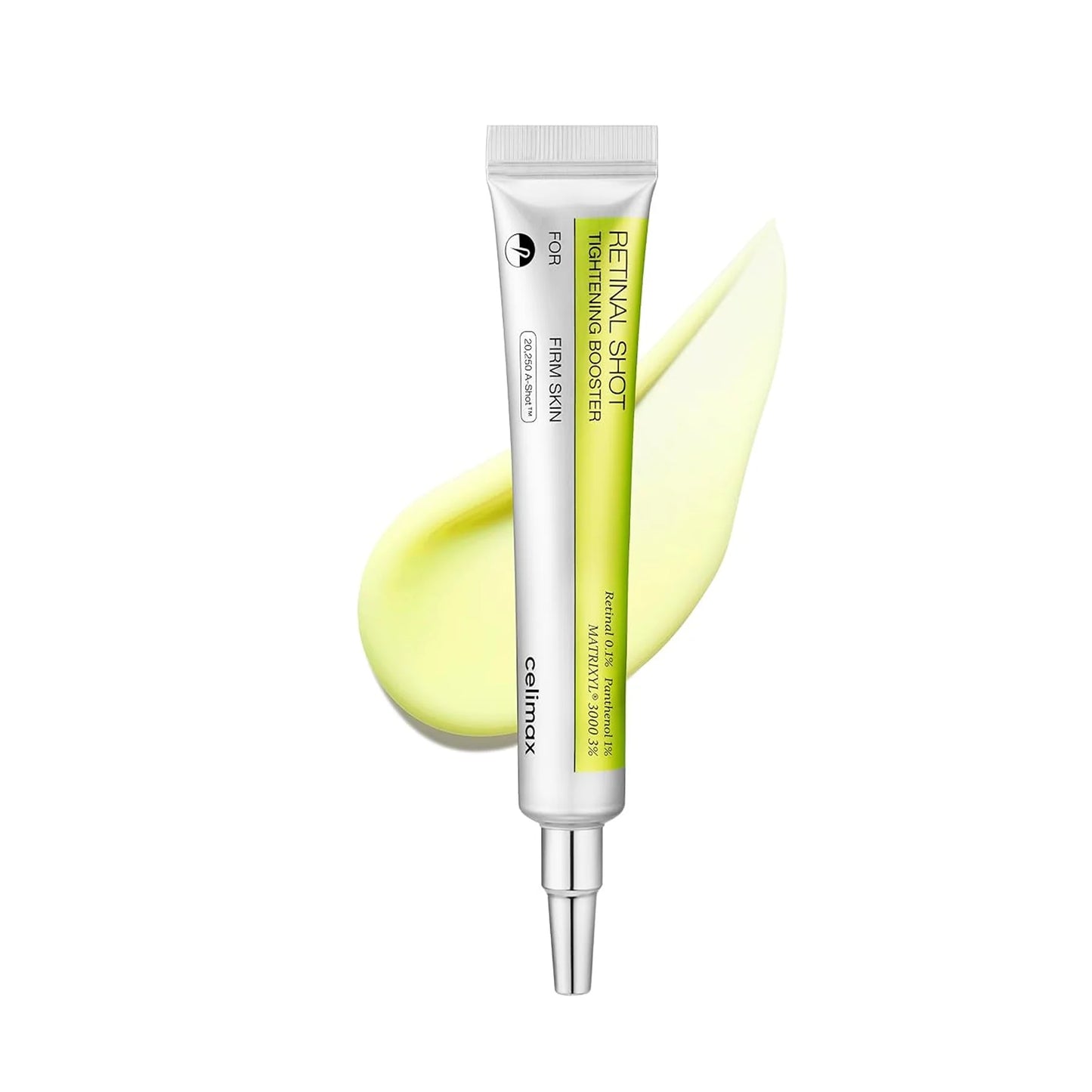 Celimax The Vita-A Retinal Shot Tightening Booster bottle with packaging
