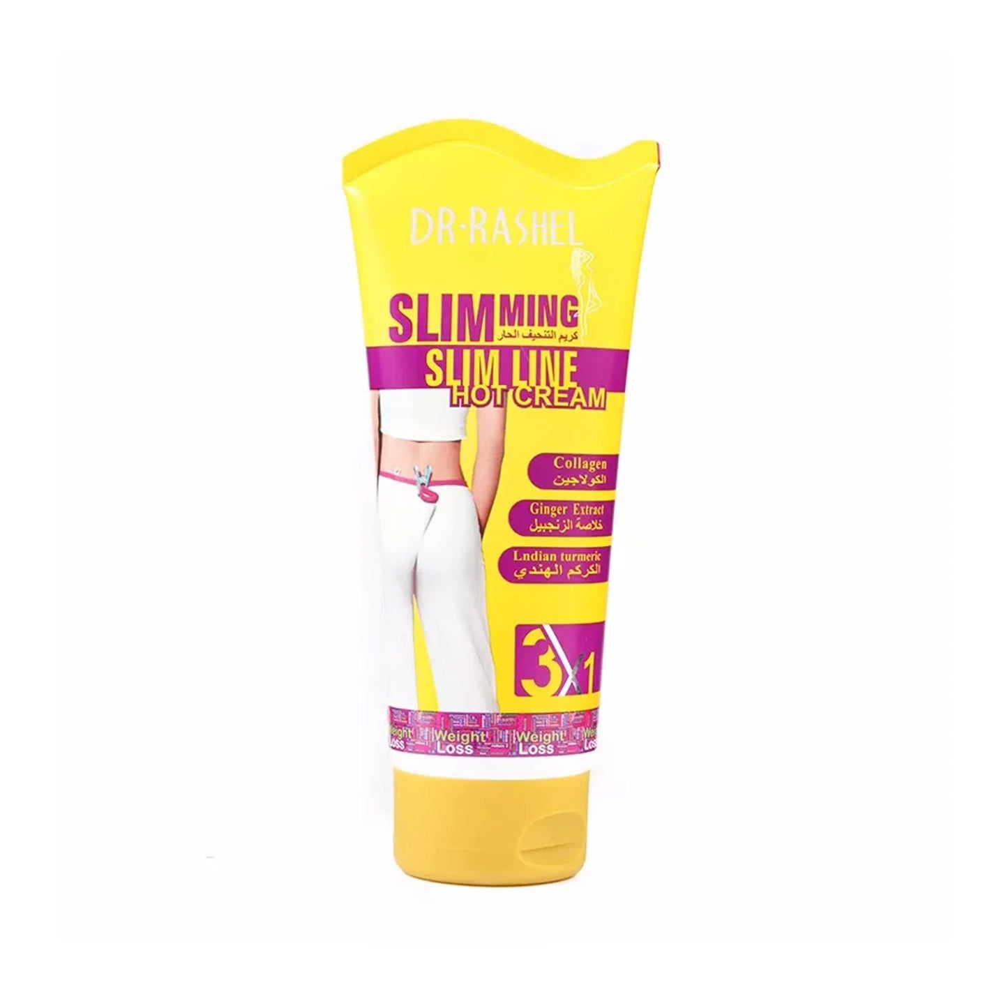 Dr.Rashel Slimming Hot Cream With Collagen Ginger & Indian Turmeric 150gm.
