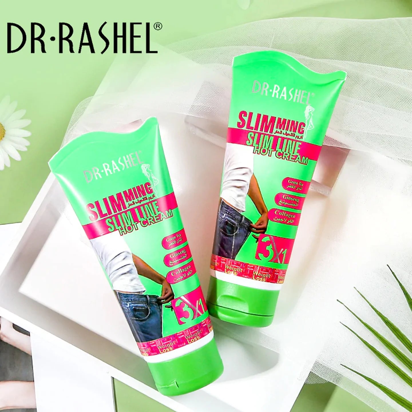 Dr Rashel Weight Loss Slimming Hot Cream - 150gm Green