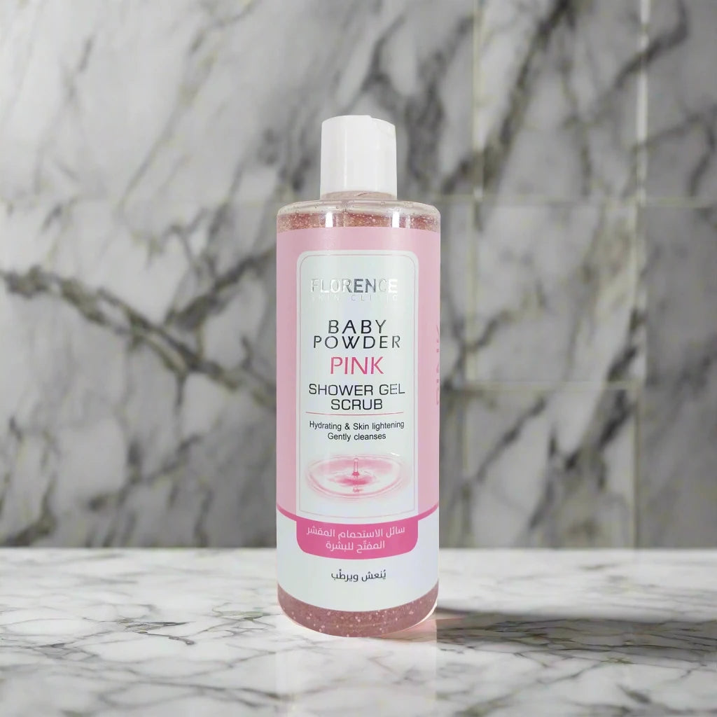 Florence Baby Powder Pink Shower Gel Scrub - (500 ml)