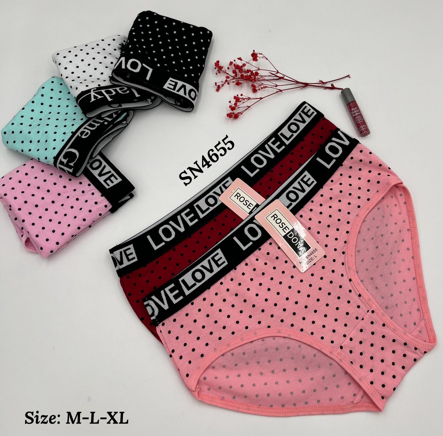 PINKY LADY hot selling panty mixed design (4pcs set).