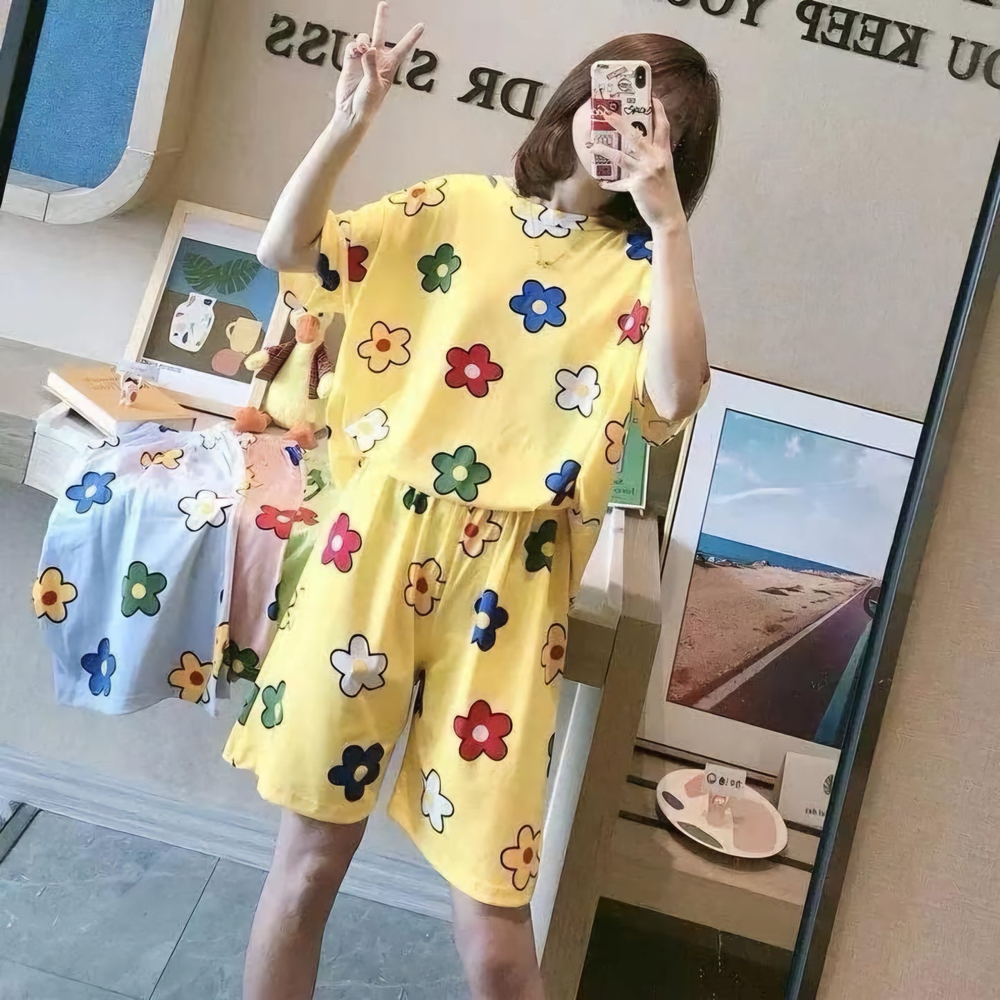 Terno printed 2 pcs set.