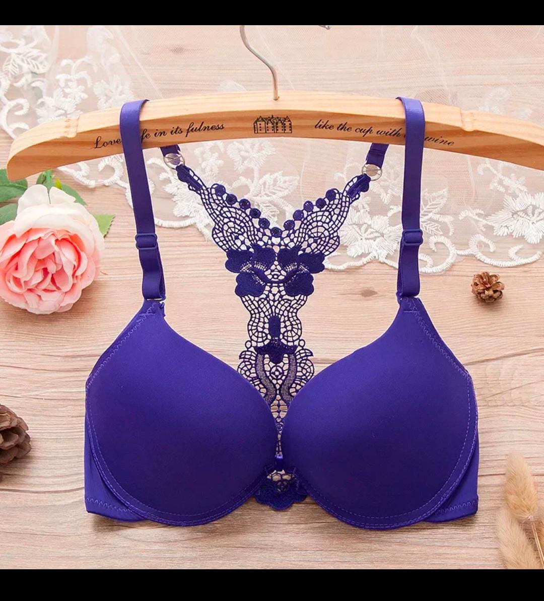New Front Closure Racerback Bra Women Sexy Backless Bra Small Breast BC Cup Push Up Bras For Women. (Assorted colours)