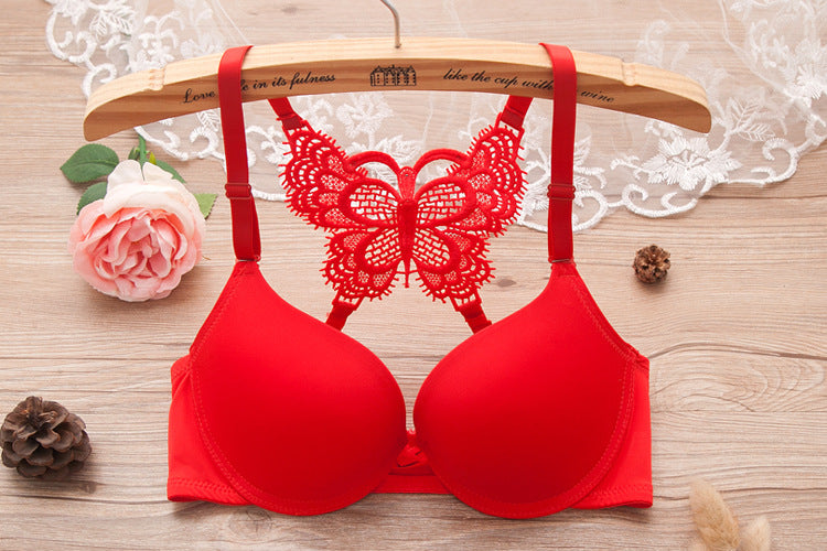 New Front Closure Racerback Bra Women Sexy Backless Bra Small Breast BC Cup Push Up Bras For Women. (Assorted colours)