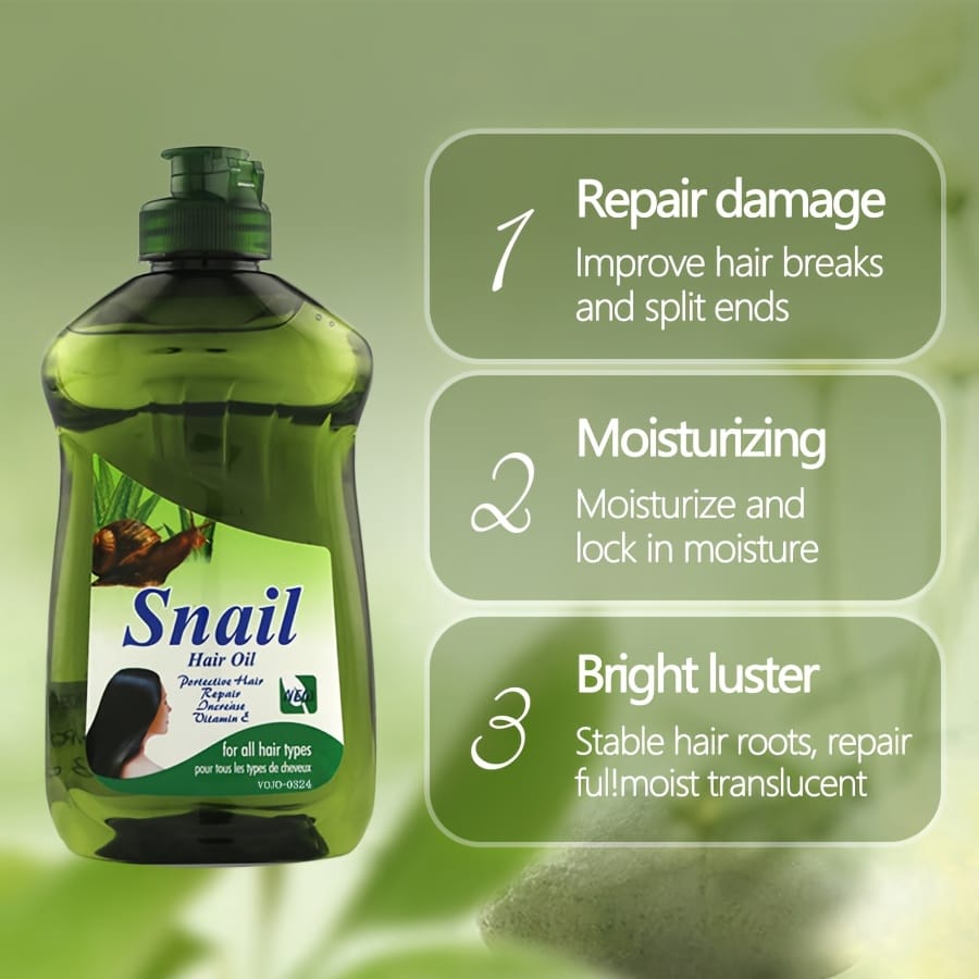 Snail Hair Oil – Smooth & Strengthen Damaged Hair