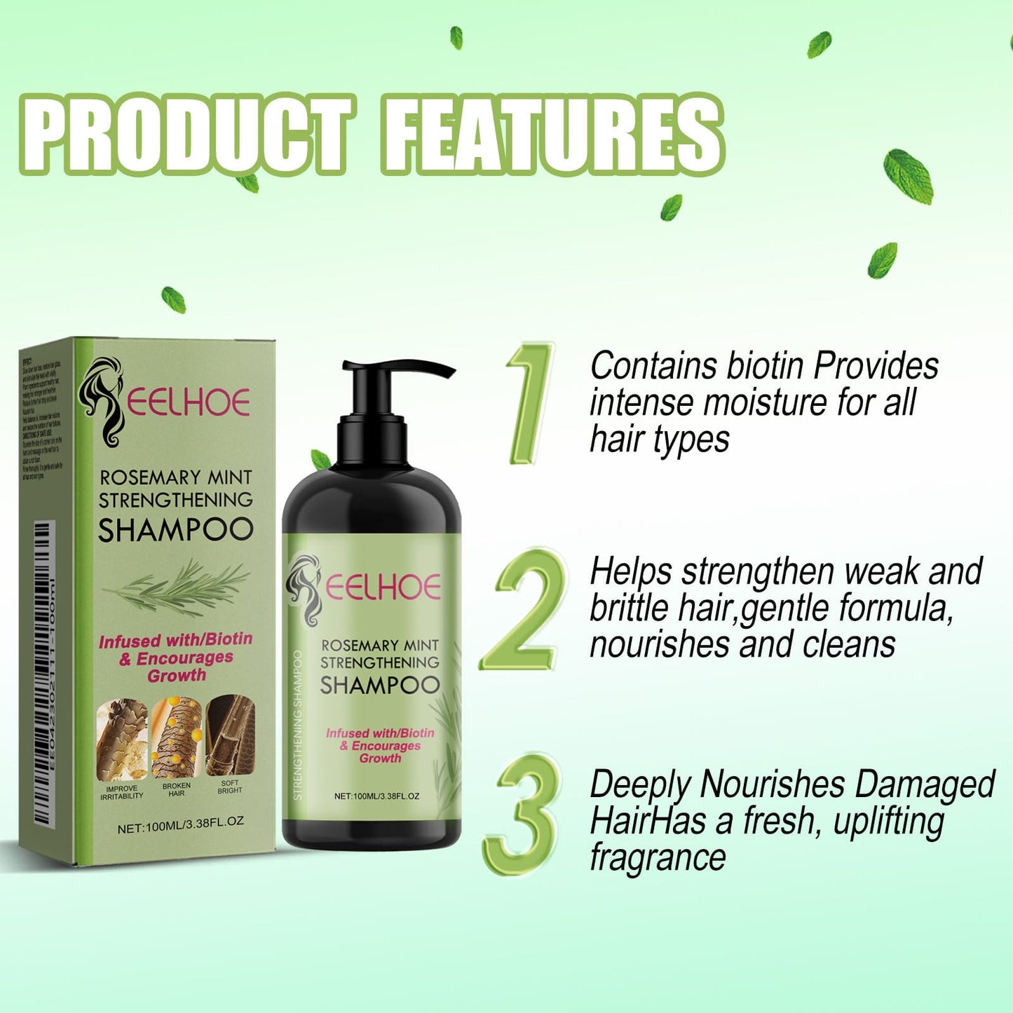 EELHOE Rosemary Mint Strengthening Shampoo