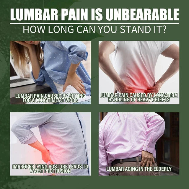 Lumber spine cold gel spray.
