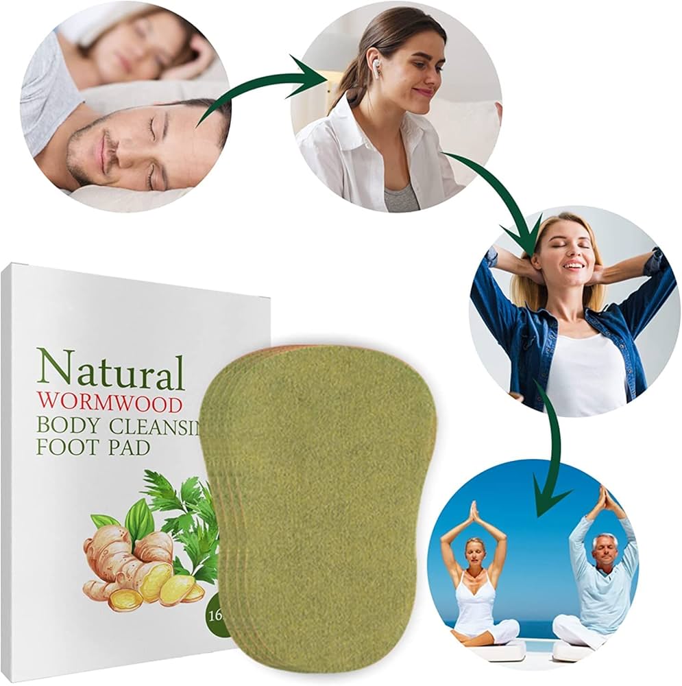 Natural Wormwood Body Cleansing Foot Pads โ 10 Pcs