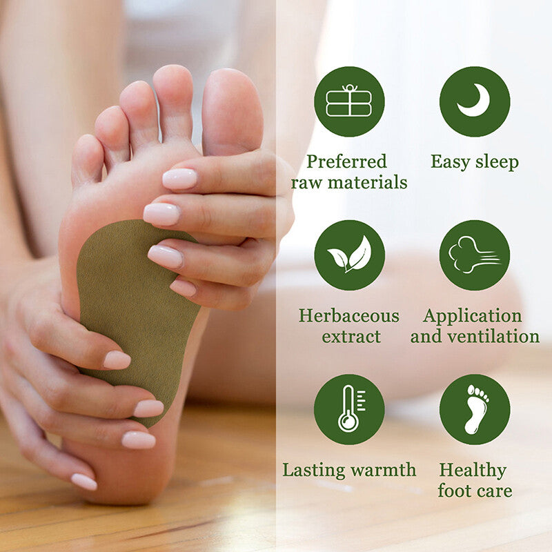 Natural Wormwood Body Cleansing Foot Pads โ 10 Pcs