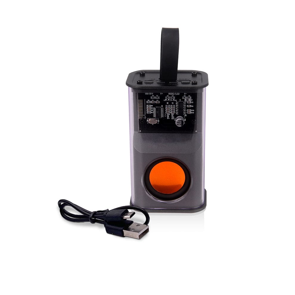 Portable Bluetooth Speaker 5W – 360° Surround Sound with Light Effects