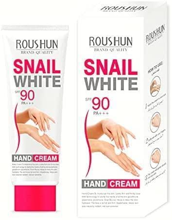 Roushun Snail White Hand Cream SPF 90 PA+++ – Brightening & Moisturizing