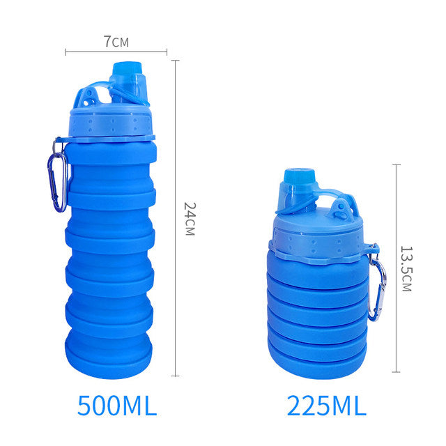 Foldable Silicone Water Bottle тАУ 500ml