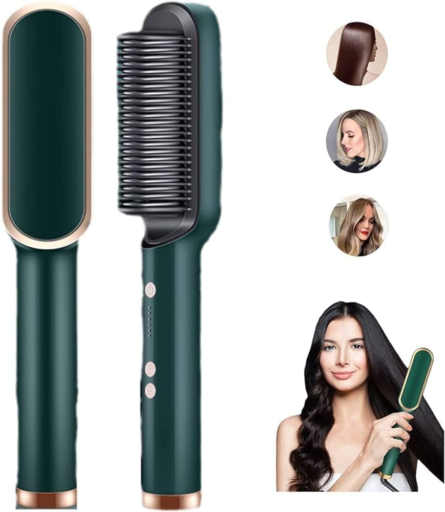 Hair Straightening Comb with Temperature Control