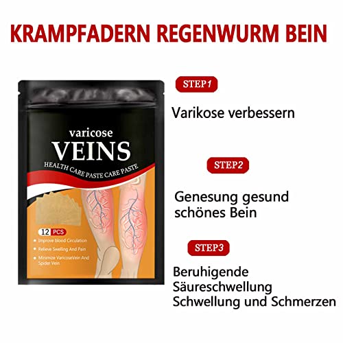 Varicose Veins Health Care Patch – 12 Pcs