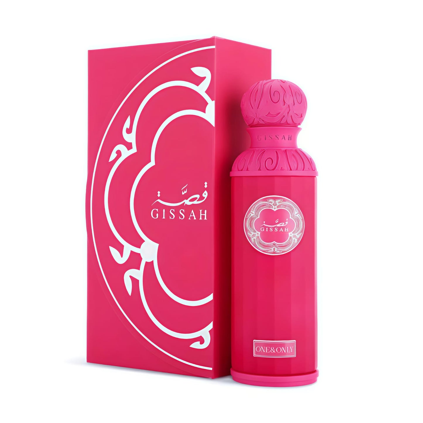 Gissah One & Only Eau De Parfum 100ml in a luxury pink bottle and box