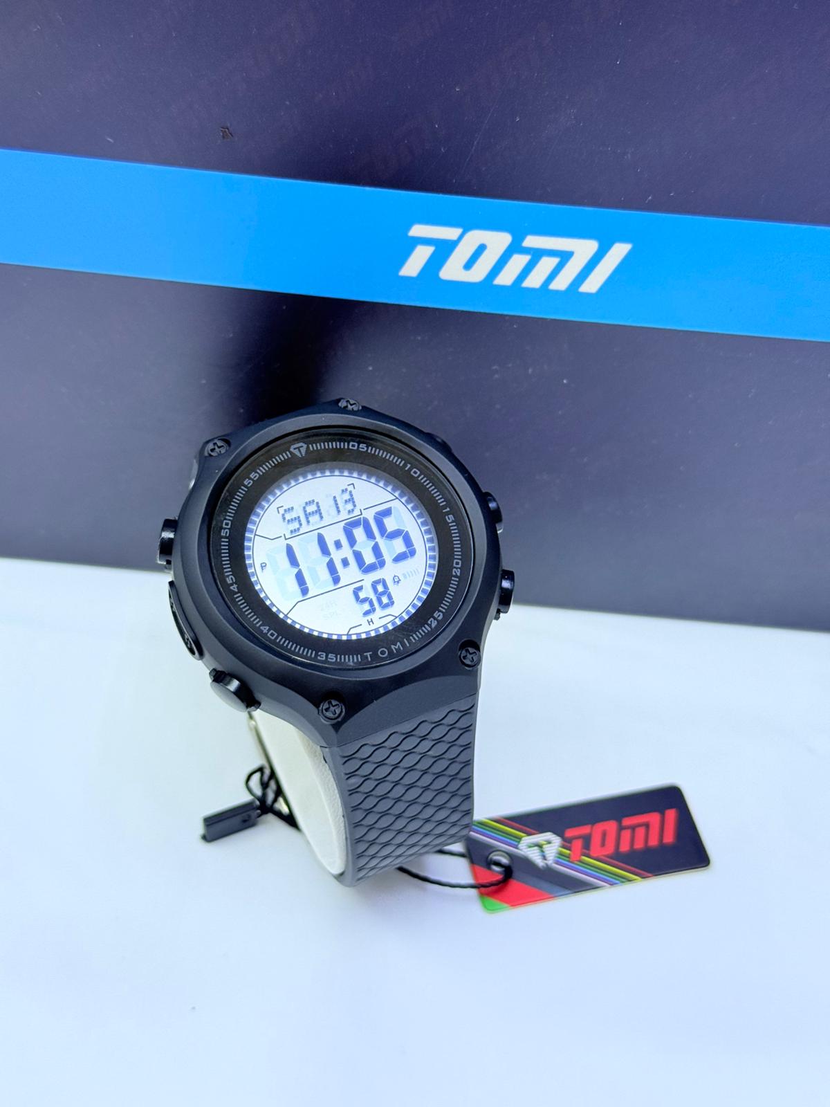 Tomi Full Digital Sports Watch โ Textured Strap Collection