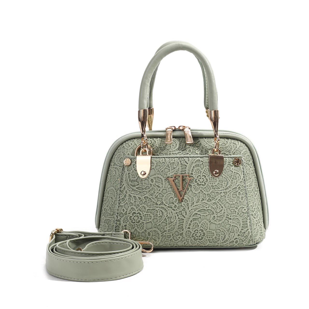 Lace Pattern Elegant Handbag