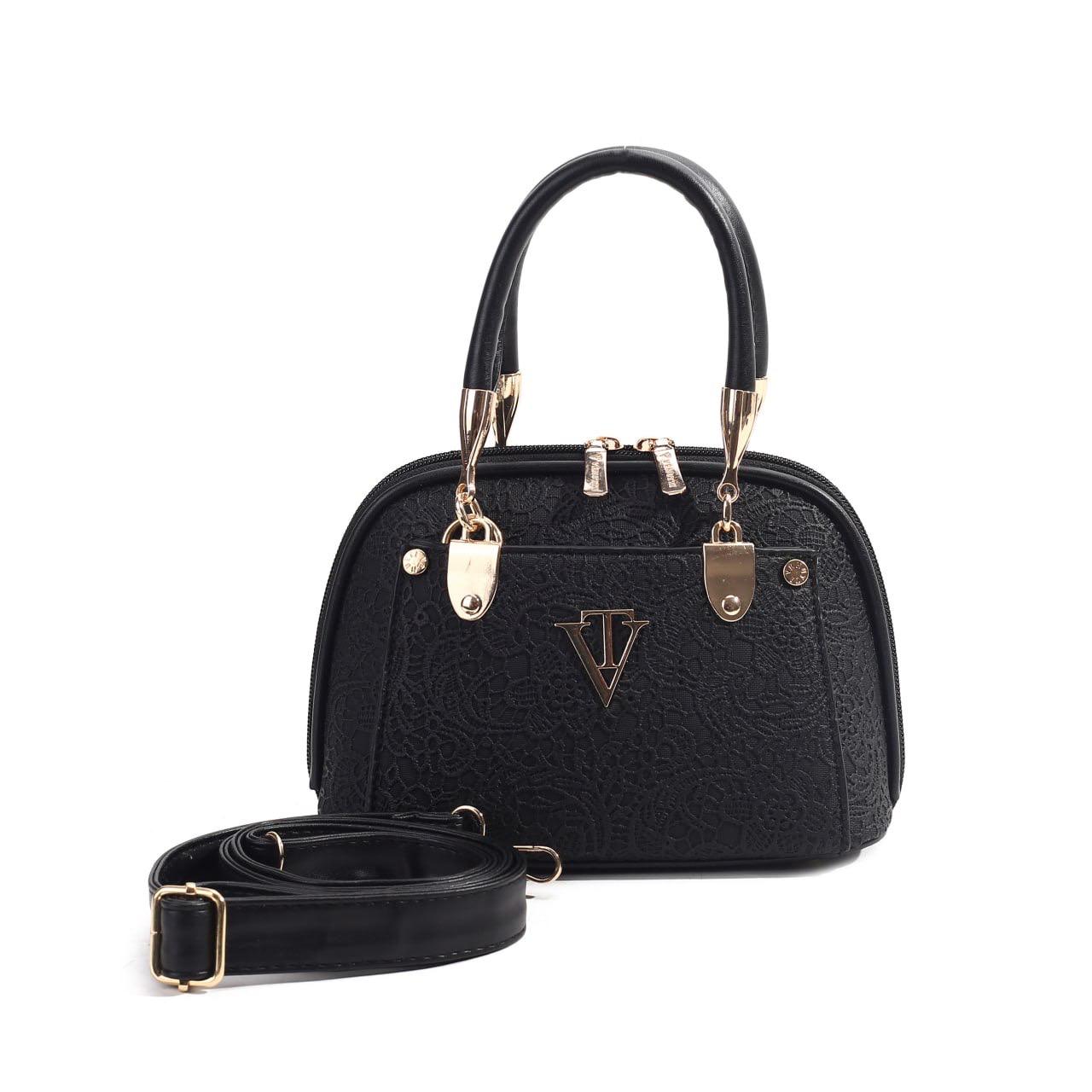 Lace Pattern Elegant Handbag