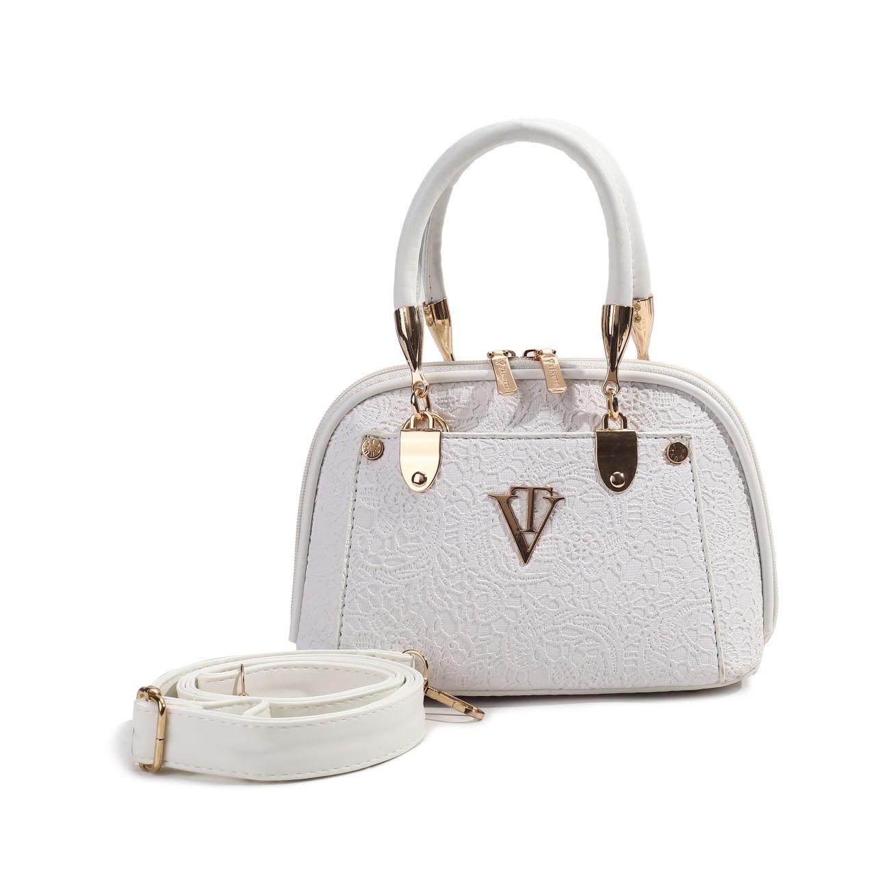 Lace Pattern Elegant Handbag