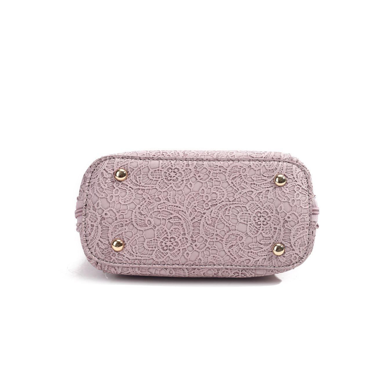 Lace Pattern Elegant Handbag