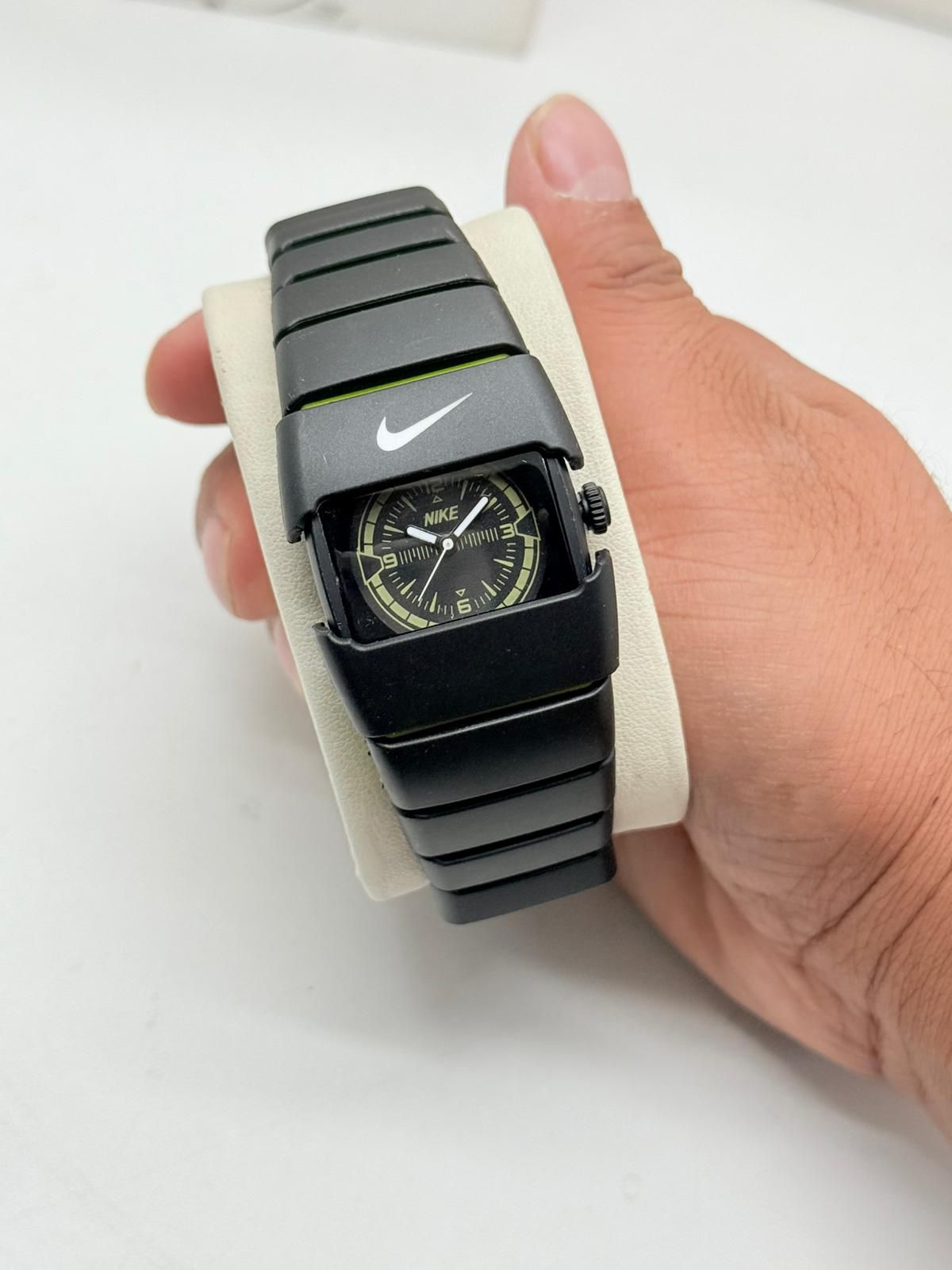 Men’s Square Dial Sport Watches in black, silver, and military green — stylish, sporty designs with bold color dials.