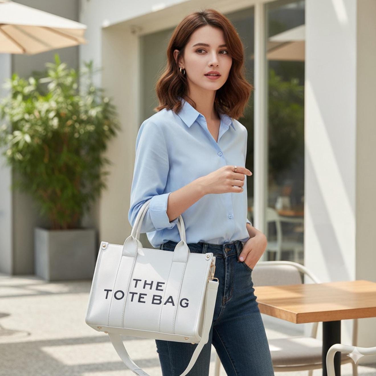 Trendy Letter Printed Tote Bag β Model 23240