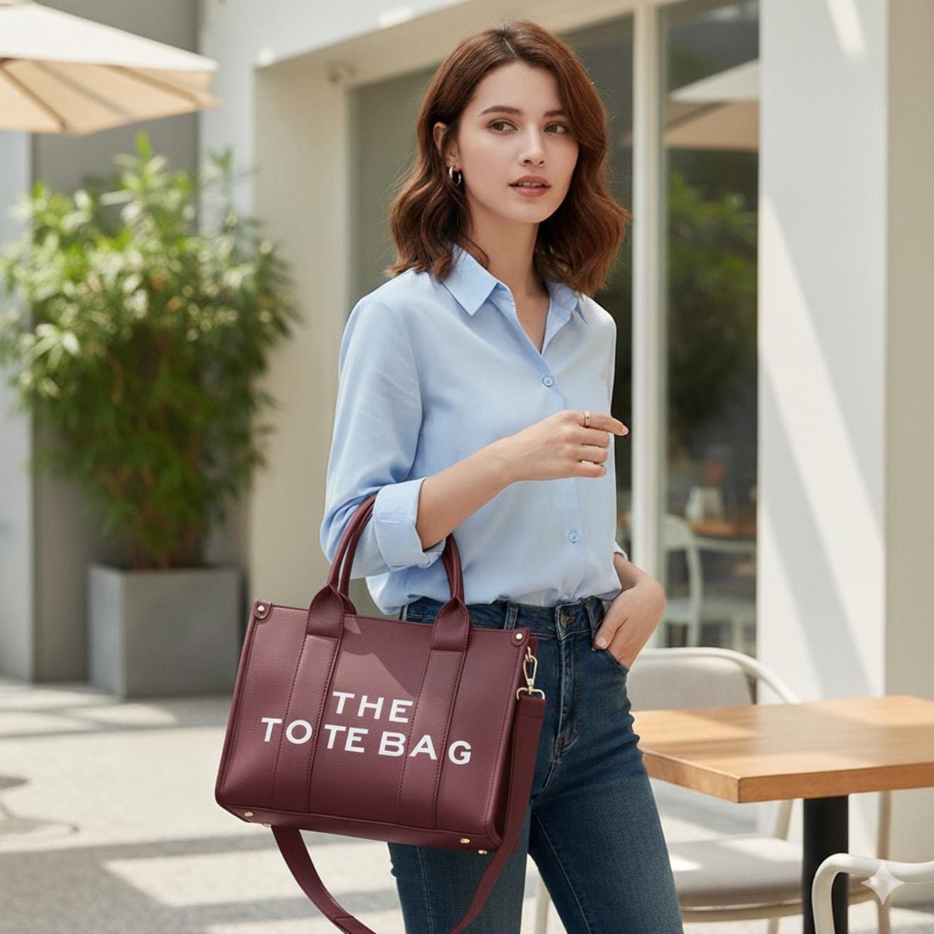Trendy Letter Printed Tote Bag β Model 23240