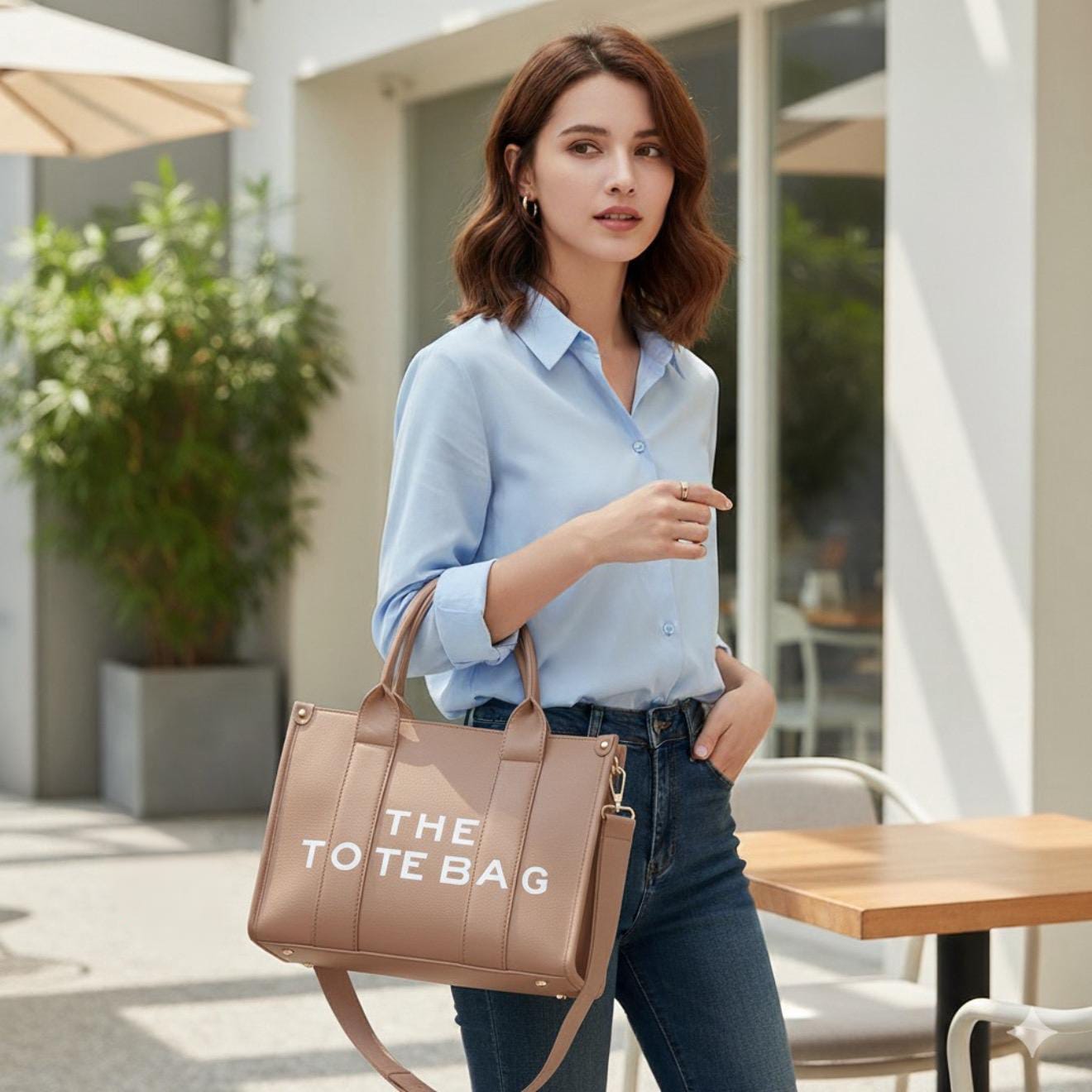 Trendy Letter Printed Tote Bag β Model 23240
