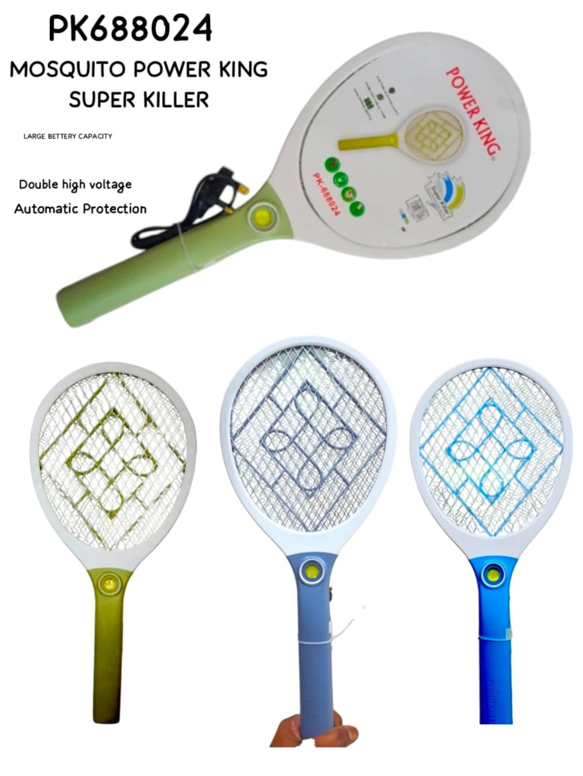 Power King Mosquito Super Killer rechargeable electric swatter