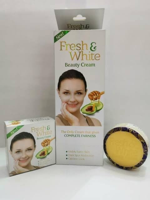 Fresh & White Beauty Cream jar with packaging