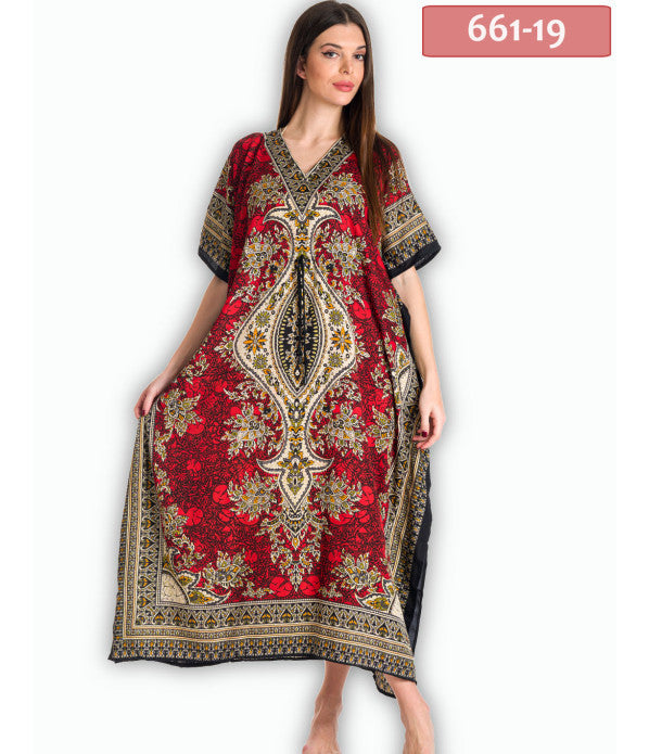 Women's Long Kaftan Maxi Caftan Dress Gown Top Night Dress