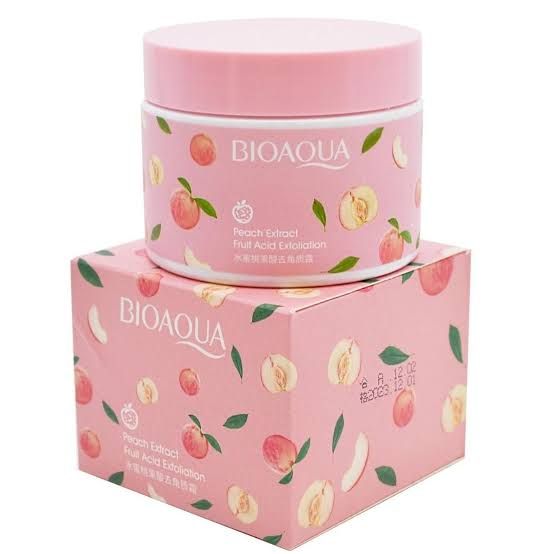 Bioaqua peach extract fruit acid exfoliation.