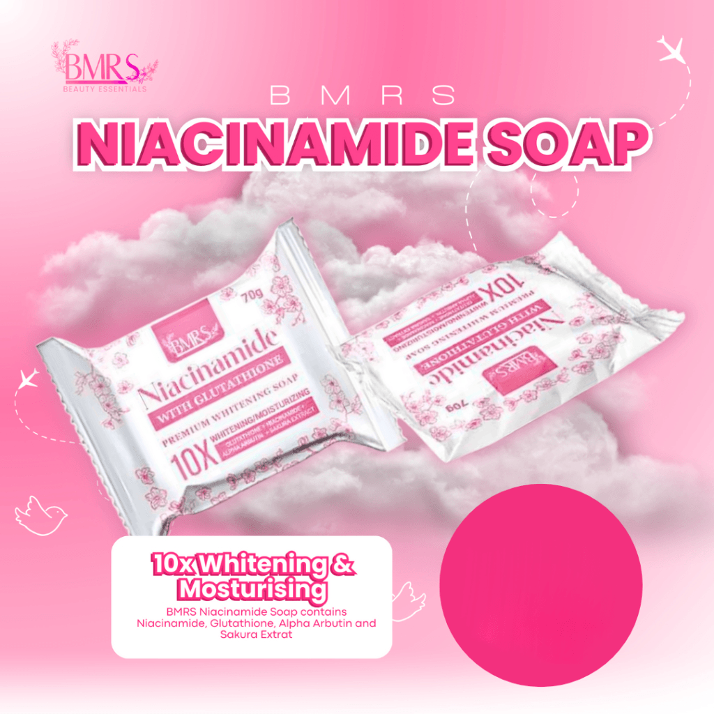 BMRS Niacinamide Soap 10x Brightening With Glutathione - 70g