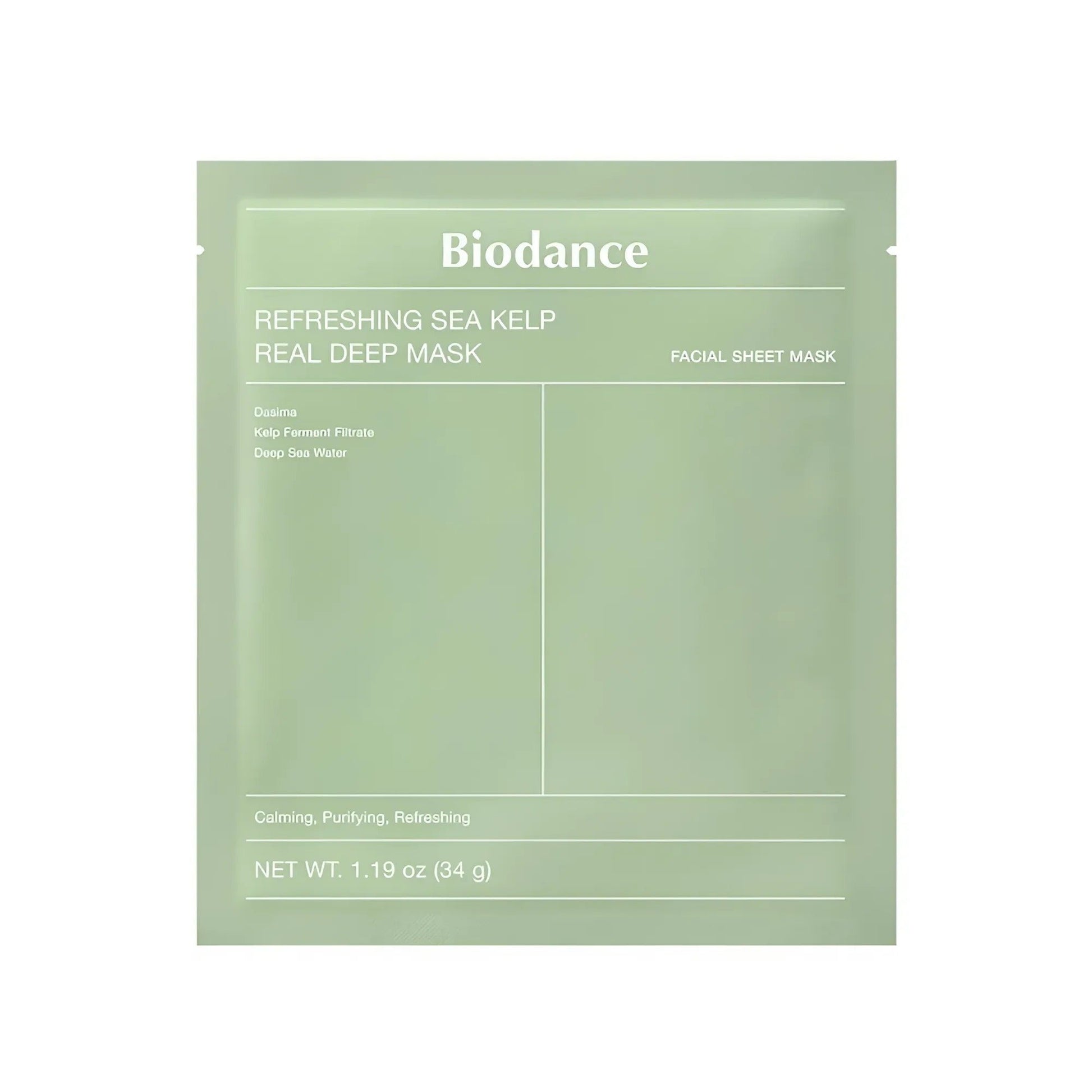 Biodance Refreshing Sea Kelp Real Deep Mask – 1 Sheet