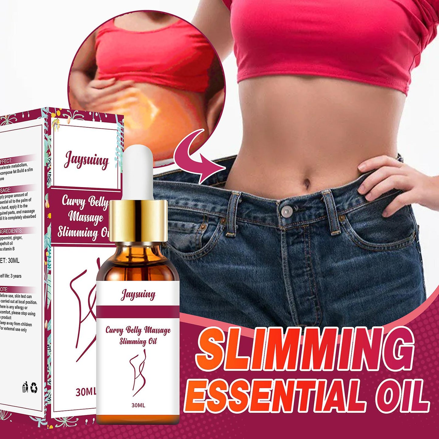 Jaysuing slimming essential oil (30ml)